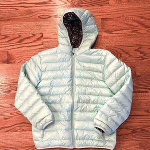 Eddie Bauer mid-weight down filled reversible puffer jacket Size Large 14-16